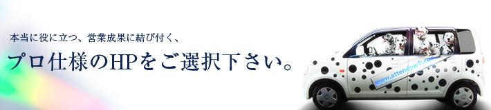 プロ仕様のホームページをご選択ください。